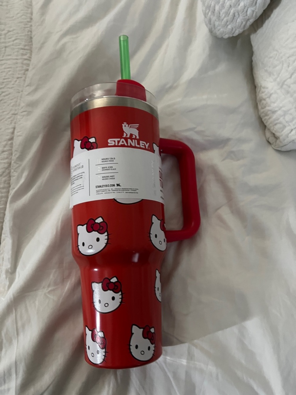 Stanley Red Hello Kitty Insulated Travel Tumbler with Handle
